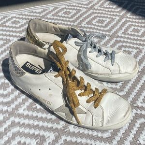 Mix Match Gold and Silver Golden Goose Superstars